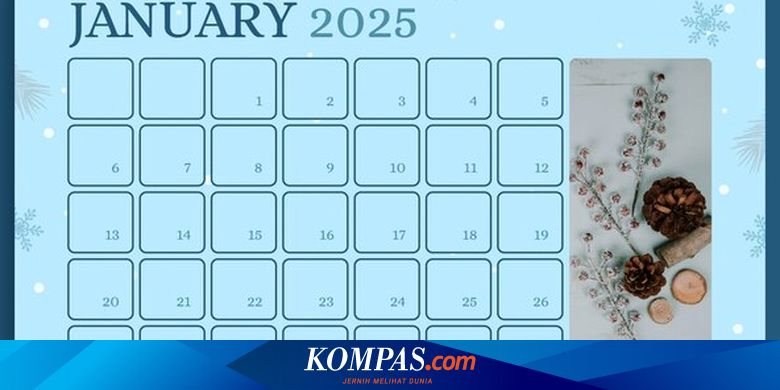 Daftar Tanggal Merah dan Cuti Bersama Januari 2025