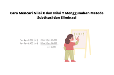 Cara Mencari Nilai X dan Nilai Y Menggunakan Metode Subtitusi dan Eliminasi