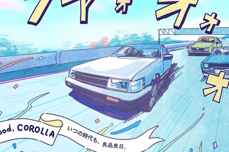 Komik manga perayaan 50 juta unit Toyota Corolla di 2021