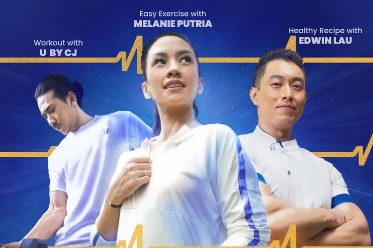 Program AXA Mandiri Fit Challenge yang dimeriahkan dengan Melanie Putria, Edwin Lau, dan U By CJ untuk mengajak masyarakat melakukan hidup sehat selama 60 hari 