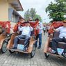 Tak Lagi Lelah Mengayuh, Tukang Becak Lansia di Rembang Dapat Becak Listrik dari Prabowo