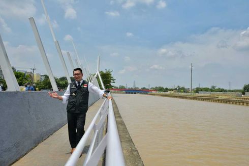 Ridwan Kamil Resmikan Penataan Sungai Kalimalang Bekasi Tahap I