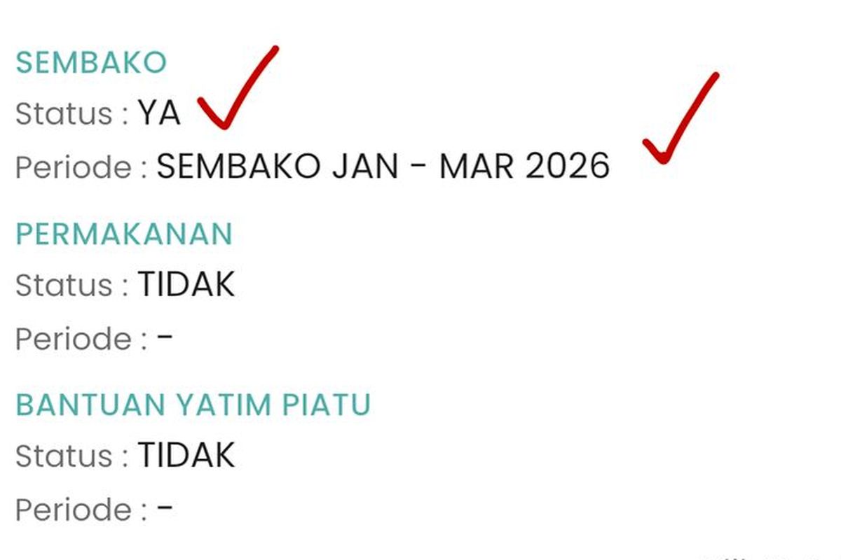 Bansos BPNT April 2026 Cair Rp 600.000 Mulai Pekan Kedua, Ini Cara Cek Penerima