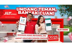 Meriahkan Nataru, J&T Express Sediakan Voucer Gratis Ongkir dari Aplikasi untuk Pelanggan