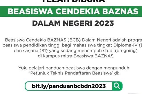 Beasiswa Cendekia Baznas 2023: Jadwal, Syarat, dan Komponennya...