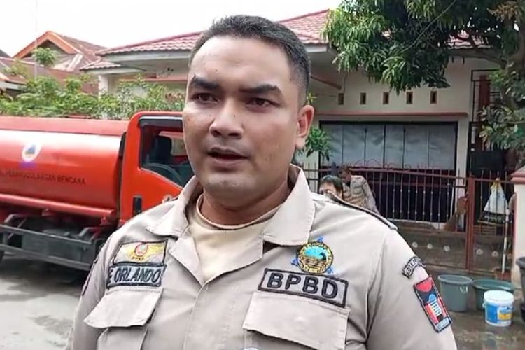 Supervisor Regu I BPBD Padang, Frendico memberikan keterangan, Senin (23/22023) di Padang