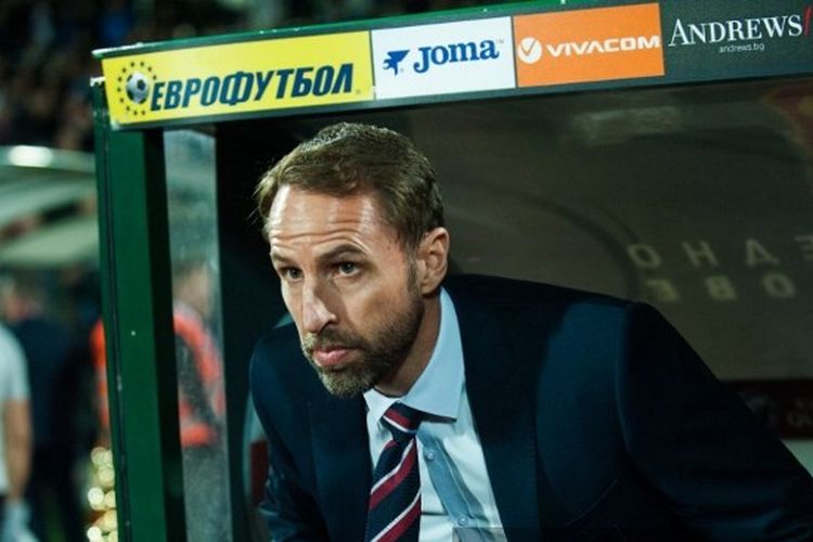 Gareth Southgate saat bersama timnas Inggris melawan Bulgaria