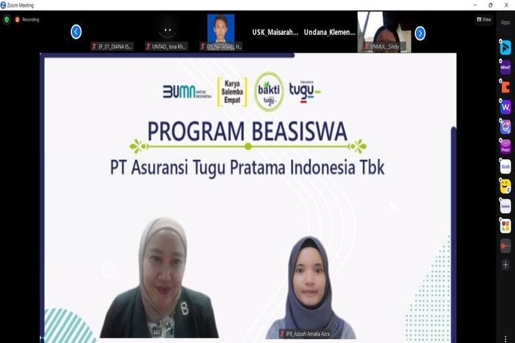 Dukung Pendidikan Indonesia, Tugu Insurance Berikan Beasiswa dan Literasi Keuangan untuk Mahasiswa