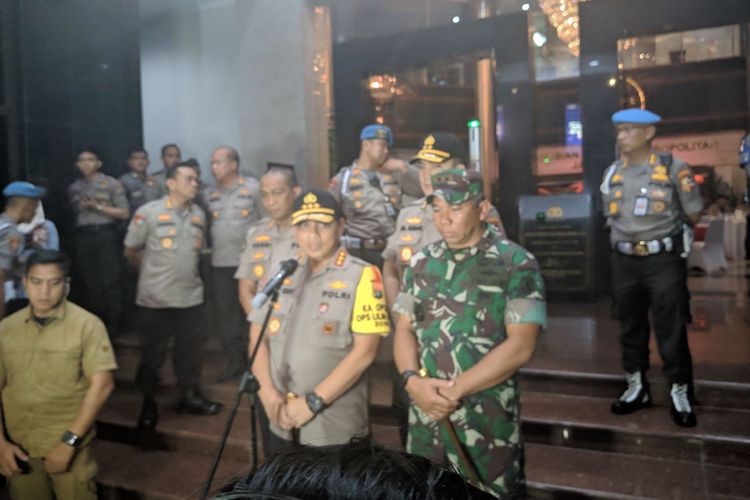 Kapolda Metro Jaya Komjen Pol Gatot Eddy Pramono di Gedung Promoter Polda Metro Jaya, Selasa (31/12/2019)