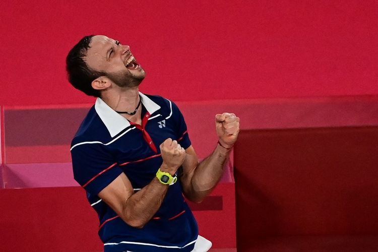 Kevin Cordon memastikan tiket di semifinal Olimpiade Tokyo 2020 setelah mengalahkan wakil Korea Selatan, Heo Kwang-hee, pada Sabtu (31/7/2021).