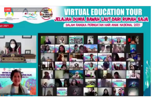 Peringati HAN 2021, Anak Indonesia Diajak Wisata Virtual ke Sea World