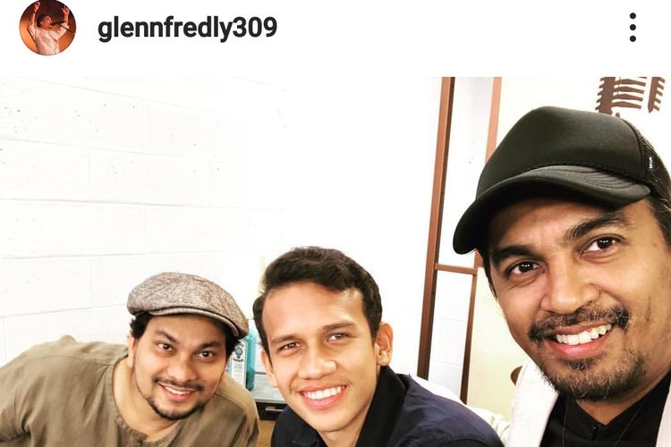 Tompi, pemain timnas Indonesia Egy Maulana Vikri, dan Glenn Fredly