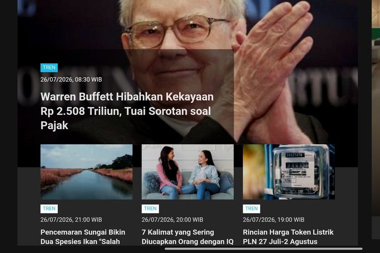 [POPULER TREN] Warren Buffett Disorot soal Pajak Terkait Hibah Rp 2.508 T | Kata Media Asing soal Tawaran Bantuan Manufaktur China