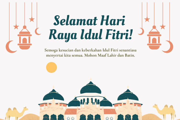 50 Inspirasi Ucapan Selamat Idul Fitri 2025 yang Menyentuh Hati untuk Keluarga dan Sahabat