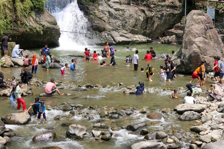 Suasana di Green Canyon Karawang, April 2023.