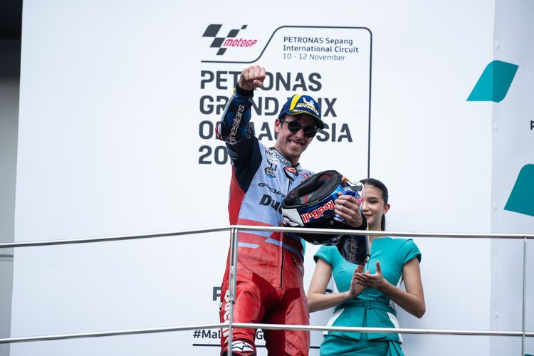 Alex Marquez saat berlaga pada MotoGP Malaysia 2023