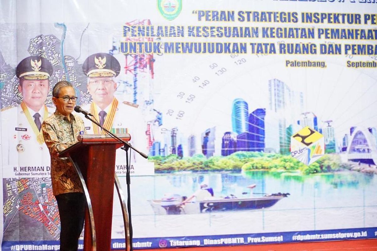 Pemprov Sumsel gelar Seminar Penataan Ruang untuk mengembangkan pembangunan tata ruang di Sumsel.