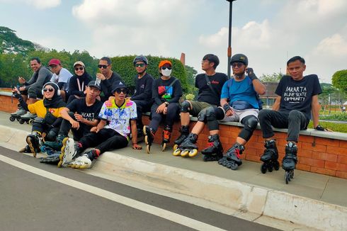 Sambut Ramadhan, Penghobi Sepatu Roda se-Jabodetabek Meluncur di TMII