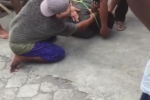 Viral Video Maling Kotak Amal Masjid Ditangkap dan Diikat Warga