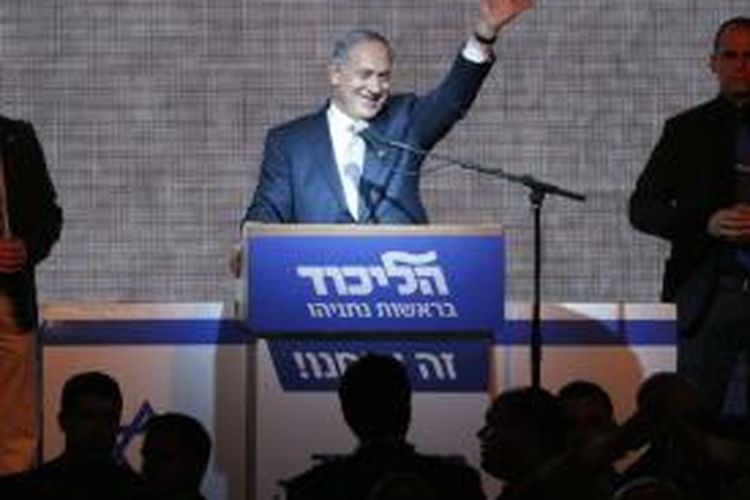 Perdana Menteri Israel Benjamin Netanyahu mengklaim kemenangan di Pemilu Israel, Selasa Malam (17/03) waktu setempat