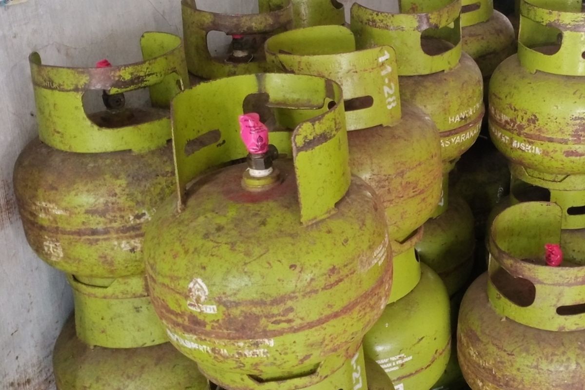Ilustrasi LPG 3 kilogram. 