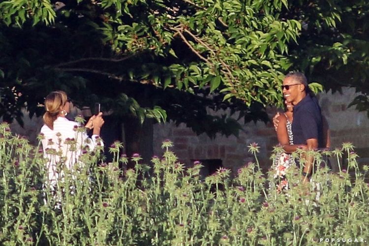 Barrack Obama dan Michelle saat berlibur di Italia.