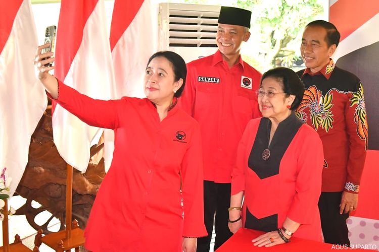 Ganjar Pranowo resmi diumumkan sebagai Capres PDI-P. Ketua Umum PDI-P Megawati Soekarnoputri mengumumkannya di Istana Batu Tulis, Jumat (21/4/2023).