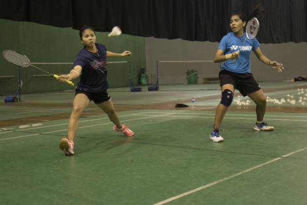 Latihan Pebulu Tangkis Indonesia Jelang Kejuaraan Dunia 2015