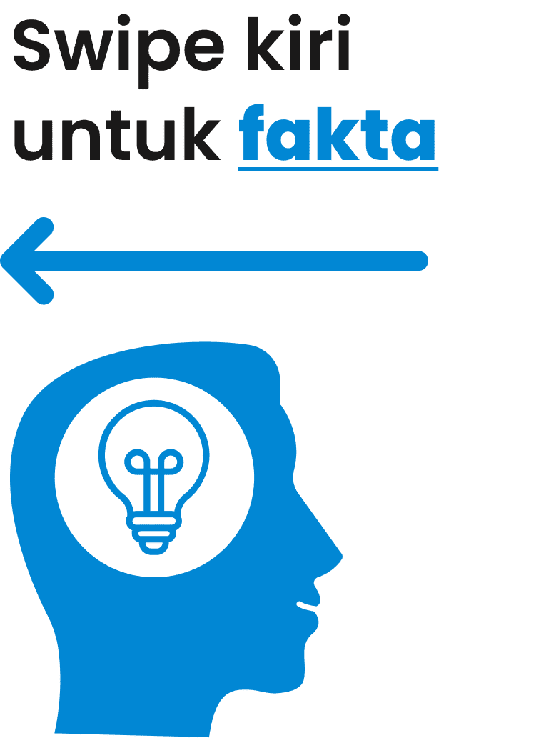 Swipe kiri untuk fakta
