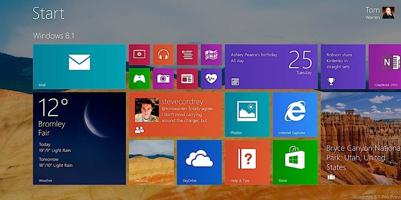 Ini Dia Tampilan Windows 8.1