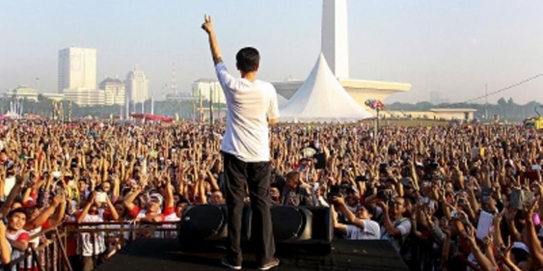 Jokowi Tak Tahu Dilarang Kampanye di Monas