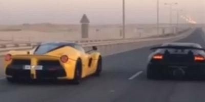 Adu Kebut Ferrari LaFerrari dan Lamborghini Sesto Elemento [Video]
