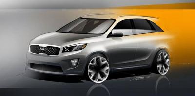 Sketsa Resmi Kia Sorento 2015