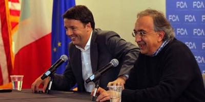 Aksi Saling Dukung Bos Fiat dan PM Italia
