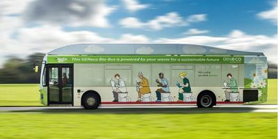 Bus Ini Beroperasi Menggunakan Bahan Bakar dari Kotoran Manusia 