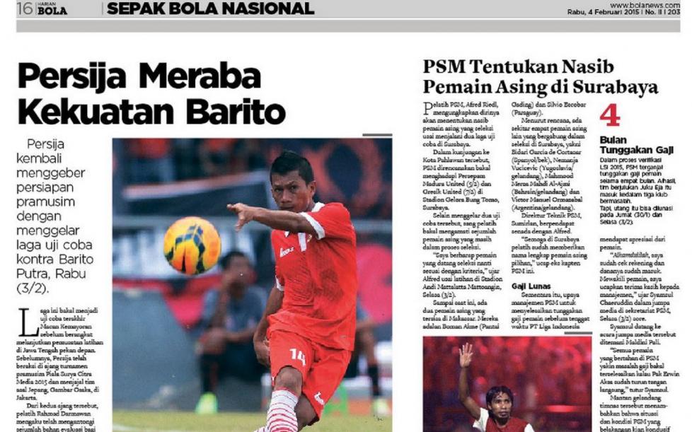 Bola hari ini