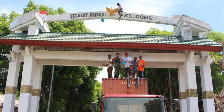  Gerbang  Perbatasan RI Usang di Timor Leste Terawat dan 