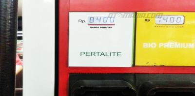 Pertalite Resmi Dijual Rp 8.400, Ini Buktinya