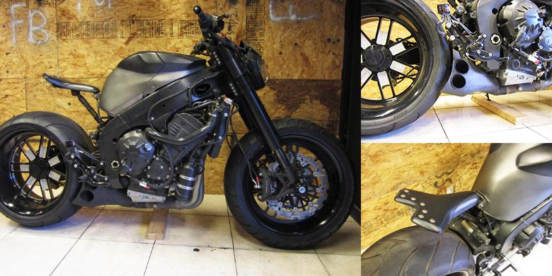 Yamaha R1 "Buntung" Beraliran Drag Bobber - Pameran 