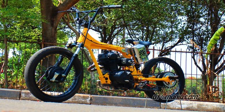 Honda CB125 Disulap Jadi Sepeda BMX