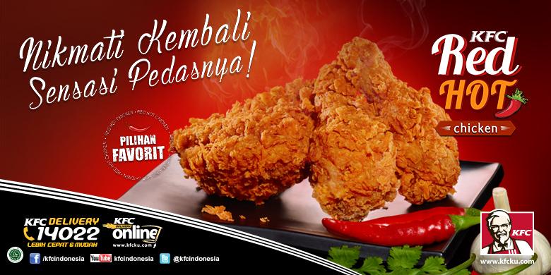 Orang Indonesia Rindukan Sensasi Rasa Pedas Red Hot Chicken KFC