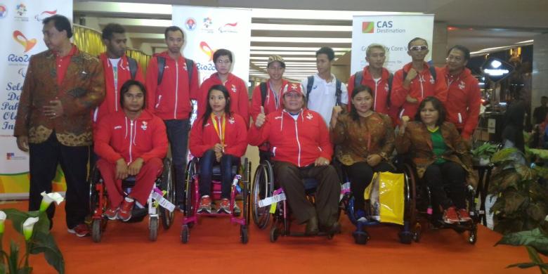Atlet Paralimpiade Indonesia Tiba di Tanah Air 