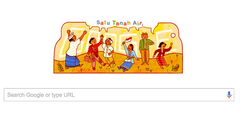 Google Doodle Hari Ini Peringati Hari Sumpah Pemuda 