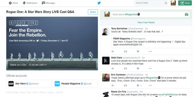 Twitter Siarkan Sesi Tanya Jawab Pemain 