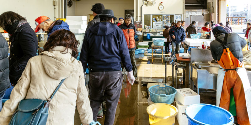 Pasar Ikan Katase Gyoko di Jepang.