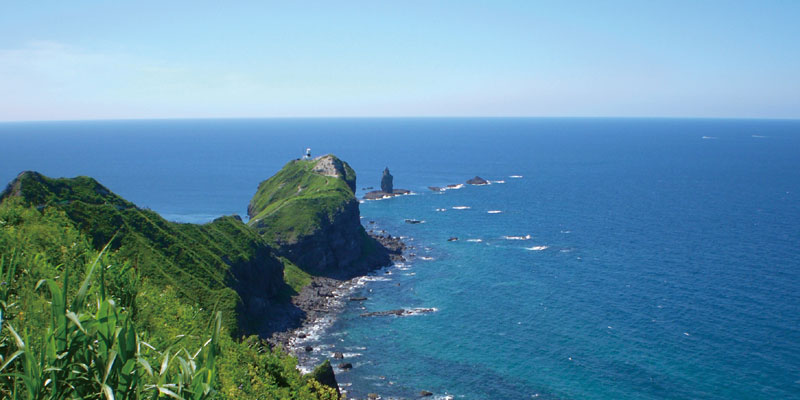 Semenanjung Kamui yang terletak di wilayah kepulaun Shakotan, barat laut Hokkaido, Jepang.