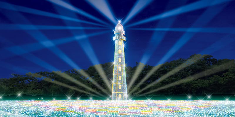 Yomiuri Land Jewellumination (R) merupakan event iluminasi yang lampunya didesain oleh desainer iluminasi terkenal dunia Motoko Ishii.