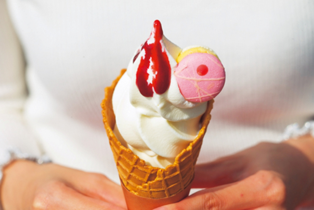 ”Garden soft cream” (500 yen) 