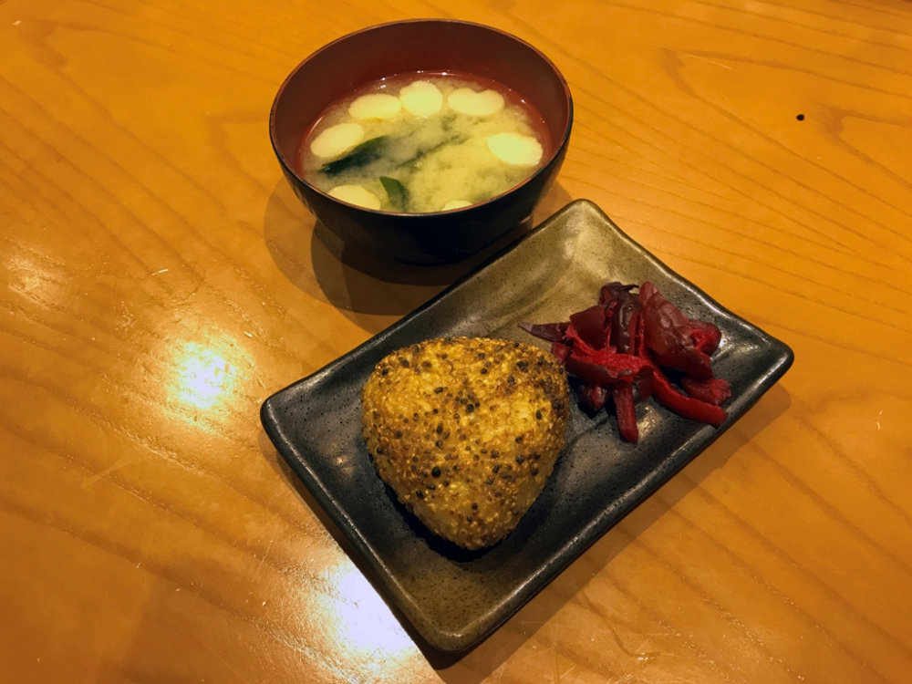 Old-fashioned Yaki-onigiri
