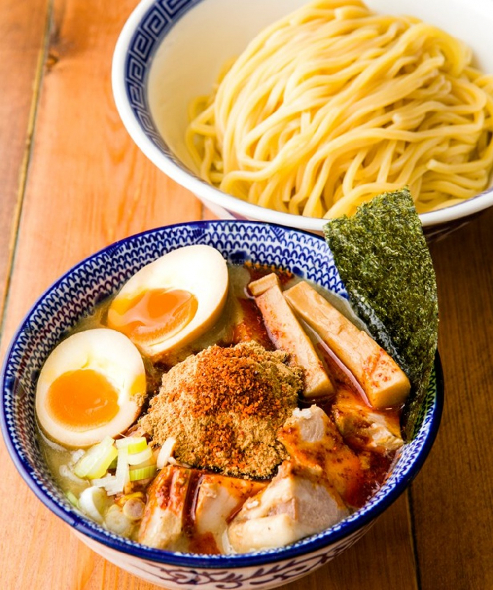 Menya Kanetora / Ajitama Karagara Tsukemen (1030 yen)
